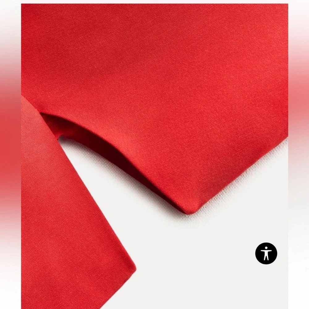 Zara Red Asymmetrical Dress - Picture 4 of 9